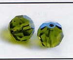 Glasschliff-Rundperlen 8 mm, Dose mit 8 St.- Auslaufartikel