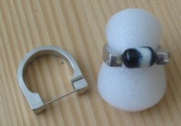 Multi-Creations Ring aus Edelstahl platinfarben