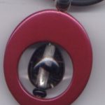 Metallanhänger oval