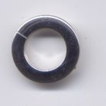 Kunststoffrund galvanisiert silberfarben glänzend ca. 21 x 2 mm - Ausverkaufsartikel, Abgabe nur solange Vorrat reicht