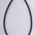 Baumwollcollier schwarz 3 mm x 46 cm mit Karabiner und Verlängerungskette