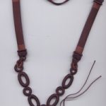 Baumwoll-Collier 60 cm mit Anhänger-Fäden