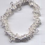 Bungee Armband versilbert
