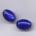 Silverfoil Olive 10 x 14 mm mm royalblau - Ausverkaufsartikel, Abgabe nur solange Vorrat reicht