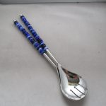 Salatbesteck ca. 36 cm lang 2-teilig, Perllochdurchmesser 4 mm