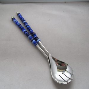 Salatbesteck ca. 36 cm lang 2-teilig, Perllochdurchmesser 4 mm