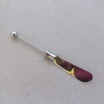 Canapé-Messer zum Bestücken mit Perlen ca. 12cm, Perllochdurchmesser ca. 2,5 mm