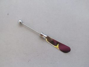 Canapé-Messer zum Bestücken mit Perlen ca. 12cm, Perllochdurchmesser ca. 2,5 mm