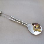Salatbesteck zum Bestücken mit Perlen Perllochgröße ca. 2,5 mm, Gesamtlänge ca. 28cm, Fädellänge ca. 6 cm
