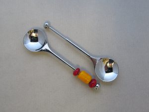 Marmeladen-Löffelchen silberfarben Länge 10,5 cm