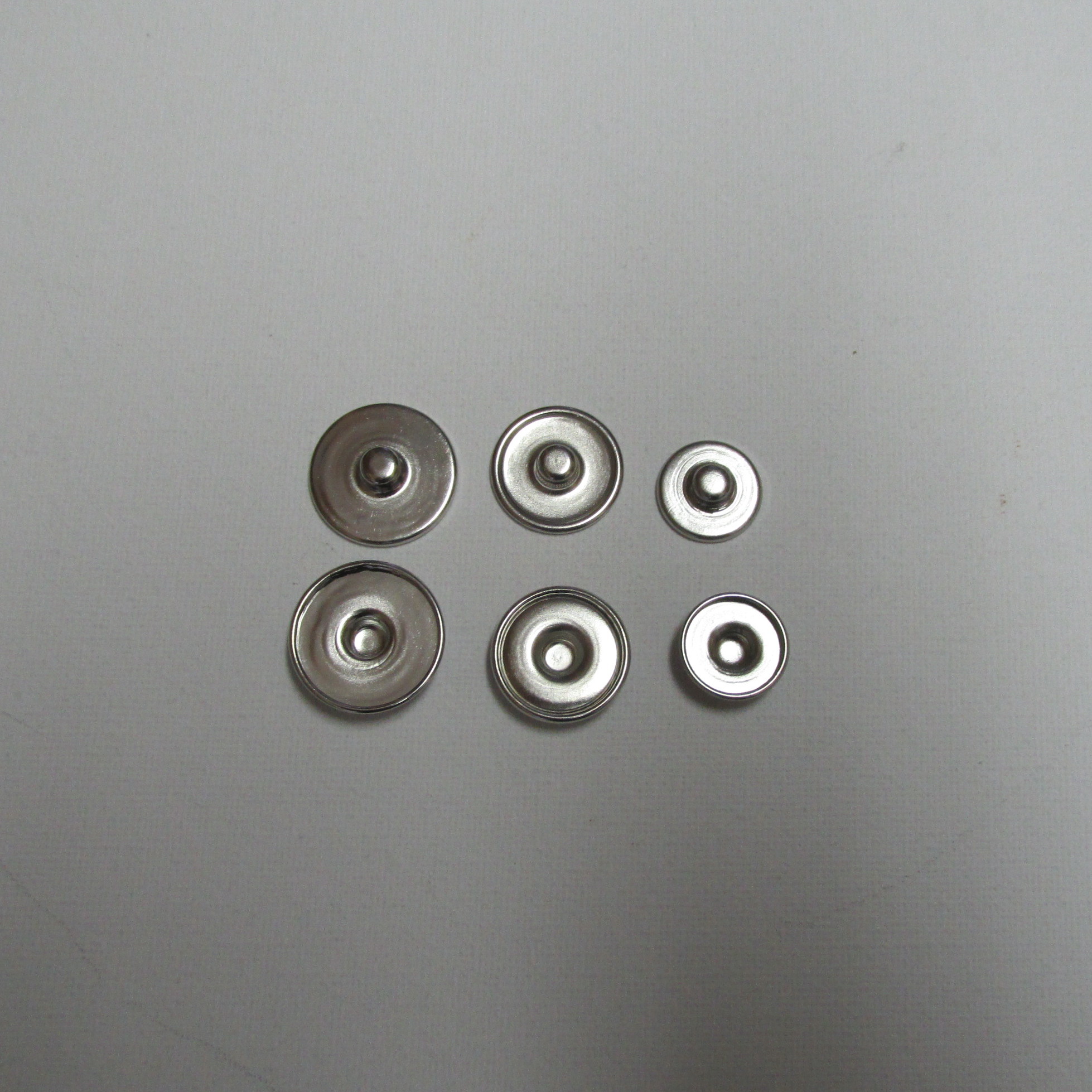 Druckknopf mit Rand für Double Beads Easy Button Armbänder - 10 St.