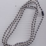 Kugelkette 3 mm x 0,75 m platinfarben