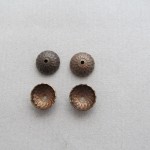 Perlkappe "Eichel" altmessingfarben 13 mm
