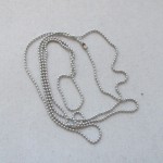 Kugelkette rund aus Edelstahl 1,5 mm x 80 cm mit Kettenverbinder