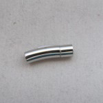 Klickverschluss aus Edelstahl silberfarben Innendurchmesser 6 mm