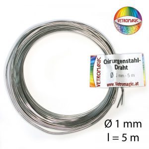 Chirurgenstahl-Draht 01,0 mm x 5 m - von Vetromagic