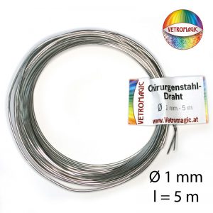 Chirurgenstahl-Draht 01,0 mm x 5 m - von Vetromagic
