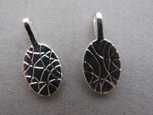 Anhänger mit Öse versilbert ca. 10x23 mm  - 1 St.