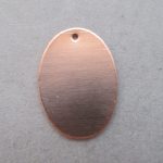Kupfer Hänger oval 33 x 24 mm- Ausverkaufsartikel, Abgabe nur solange Vorrat reicht