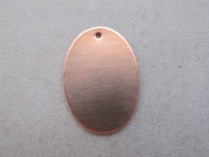 Kupfer Hänger oval 33 x 24 mm- Ausverkaufsartikel, Abgabe nur solange Vorrat reicht
