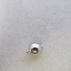 Magnetkugelverschluss aus Edelstahl mit Ösen silberfarben