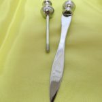 Brieföffner aus Metall versilbert