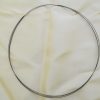 Collier 3-reihig schwarz 42 cm mit Röhrensteckverschluß silberfarben