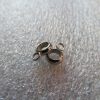 Metallanhänger aus Edelstahl, Fädelloch ca. 5 mm mit Öse