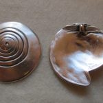 Metallanhänger Schnecke altplatinfarben ca. 50 cm