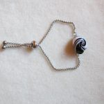 Armband-Rohling aus Edelstahl mit Schiebeverschluss