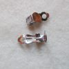 Ohrclip aus Edelstahl mit Klebeplatte 8 mm - 2 St.
