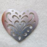 Edelstahlanhänger Herz 50 x 45 mm - 2 St.