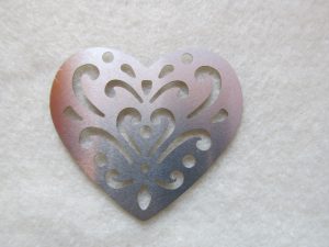 Edelstahlanhänger Herz 50 x 45 mm - 2 St.