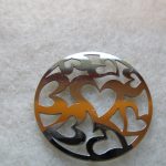 Edelstahlanhänger Herzchen rund 30 mm